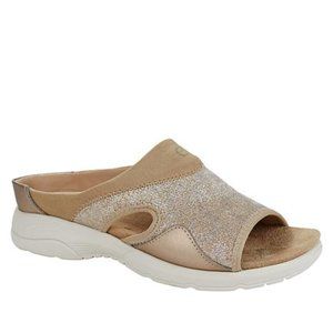 NIB Easy Spirit Traveltime Teak Sandal Gold/Bronze